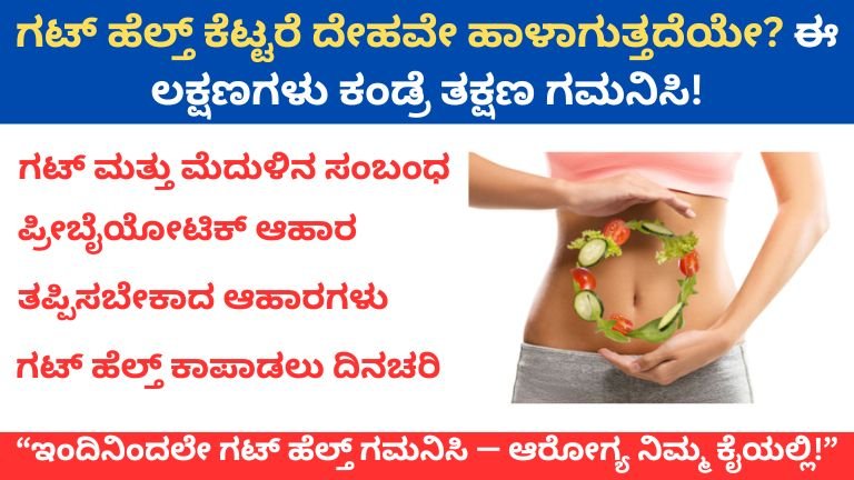 ಗಟ್ ಹೆಲ್ತ್ ಕೆಟ್ಟರೆ ದೇಹವೇ ಹಾಳಾಗುತ್ತದೆಯೇ
