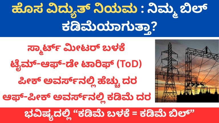 ಹೊಸ ವಿದ್ಯುತ್ ನಿಯಮ ನಿಮ್ಮ ಬಿಲ್ ಕಡಿಮೆಯಾಗುತ್ತಾ